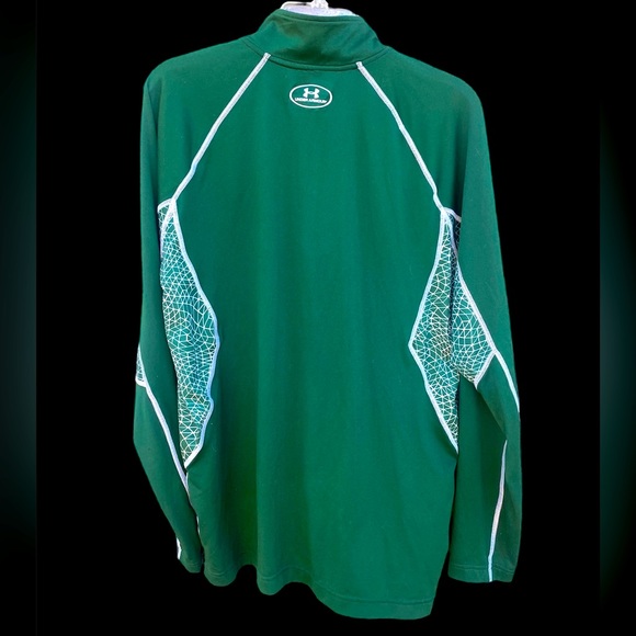 Men’s Michigan State Under Armour Heatgear 1/4 Zip Long Sleeve Pullover | Sz Med - Picture 3 of 12